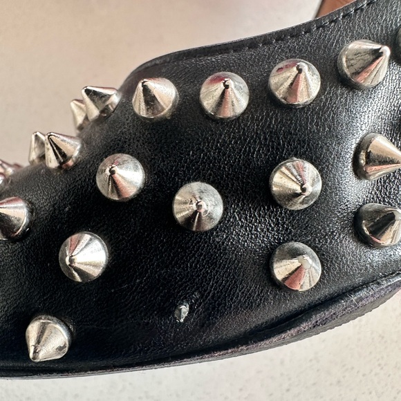 Christian Louboutin Black Spiked Heels - Picture 5 of 9